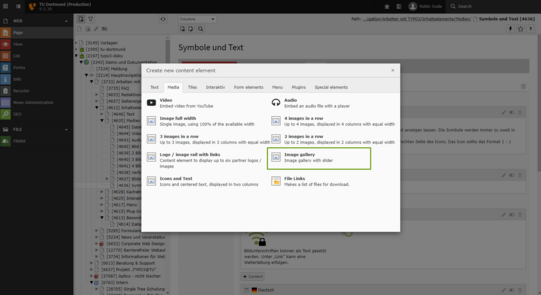 Add Image Screenshot of a page in the TYPO3 backend