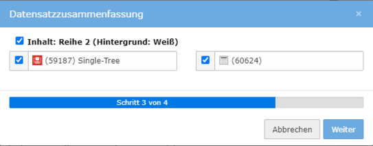 Übersetzen Inhaltselemente auswählen Übersetzen Inhaltselemente auswählen Screenshot