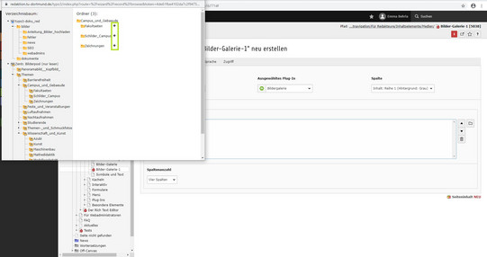 Plug-In Screenshot einer Seite im TYPO3-Backend