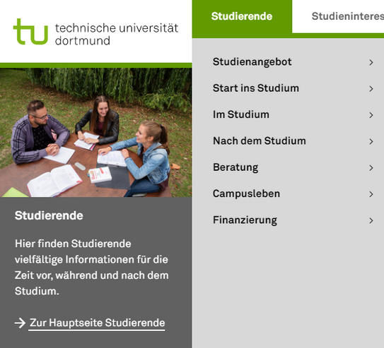 Screenshot eines Bildes im Menü