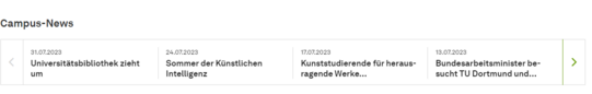Newsticker im Frontend