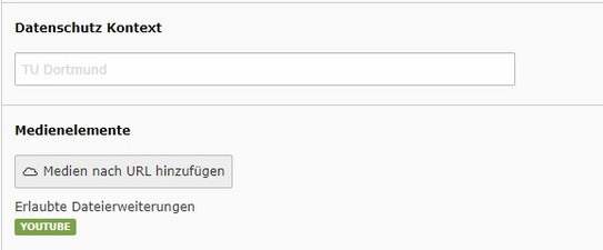 Anleitung Video hinzufügen Screenshot des TYPO3-Backends zeigt Konfiguration des Inhaltselements "Video"