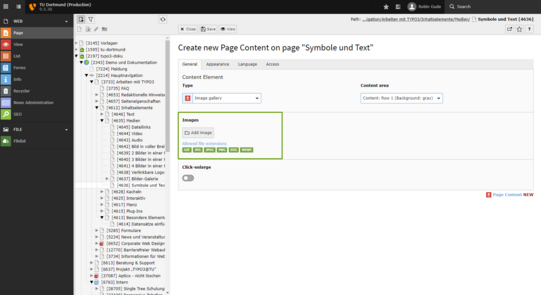 Add Image Screenshot of a page in the TYPO3 backend