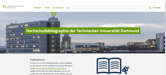 Webseite UB: Anmelden