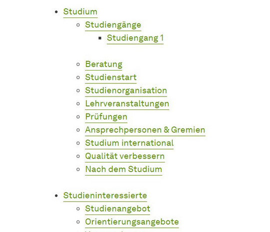 Screenshot der Sitemap - zeigt korrekte Darstellung