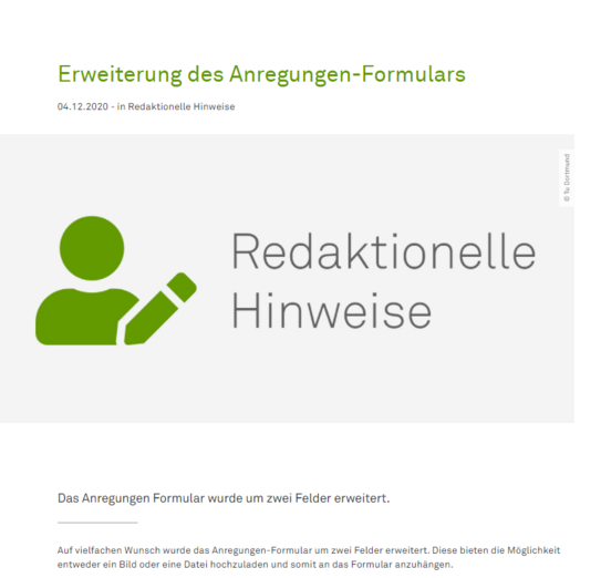 Detailseite einer News