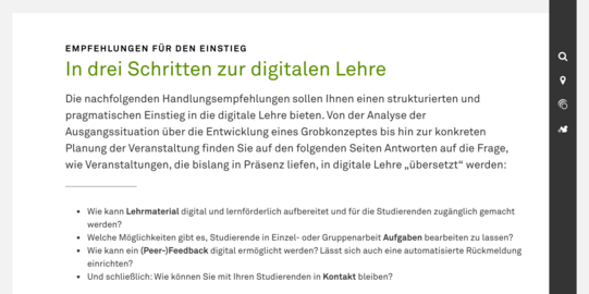 Verschiedene Inhaltselemente Ein Bild mit verschiedenenen Inhaltselementen