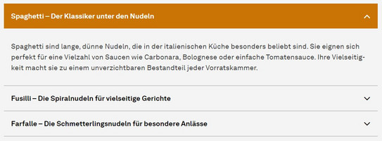 Accordion Plus: Anchorlink Screenshot shows opened accordion element with color highlighting by reference from anchor link.