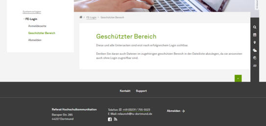 Geschützter Bereich