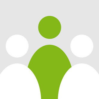 icon of a group of people, one person icon in green color