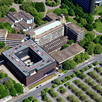 Luftbild Neubau Physikgebäude und Chemie
